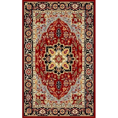 Safavieh 2 ft. 3 in. x 22 ft. Runner Lyndhurst Red and Black Traditional Rug LNH330B-222